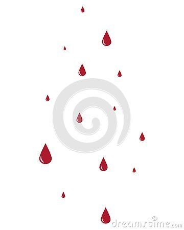 Healing Circle, Medical Theme, Blood Drip, Blood Drop, Group Project, Color Illustration, Outline Drawings, Color Vector, Flat Style