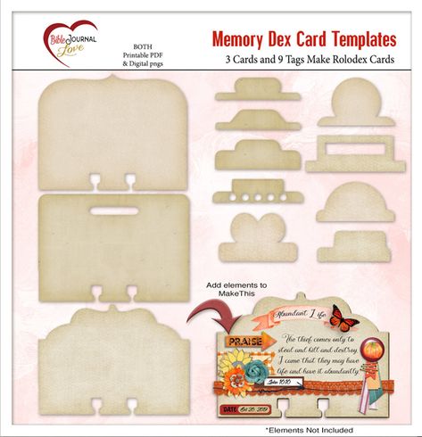 Memory-dex-templates Free Teacher Printables, Memory Dex Cards, Rolodex Cards, Free Planner Stickers, Card Templates Printable, Index Card, Printables Freebies, File Folders, Planner Kit