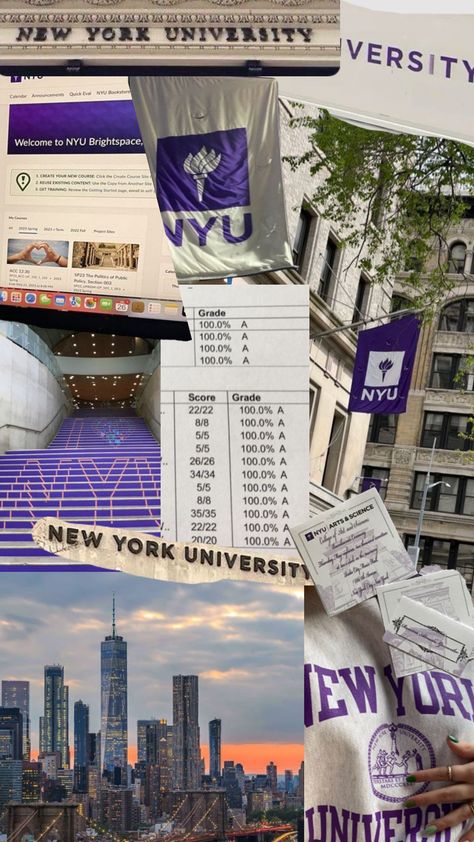 #nyuaesthetic #nyuwantsme #newyorkaesthetic #newyorkornowhere Nyu Campus, Nyu Law, University Inspiration, Life After High School, College Vision Board, Dream Collage, College Motivation, Med School Motivation, College Life Hacks