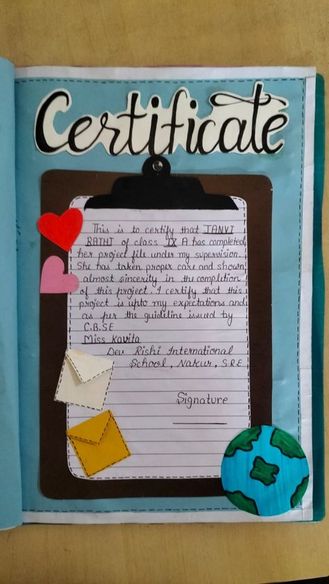 Creative Ideas For File Decoration, English Class 12 Project File, Certificate Of Project File, Acknowledgments For Project Ideas, Decorative Sheets For Project, Project File Cover Ideas Social Studies, G20 Project Ideas, Index For School Project, Biology Project Design Ideas