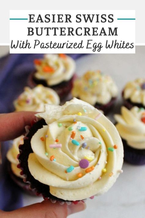 Easy Swiss Meringue Buttercream with Pasteurized Eggs 11 Swiss Meringue Buttercream Pasteurized Egg Whites, Egg White Icing, Pasteurized Eggs, Swiss Buttercream, Cake Filling, Buttercream Frosting Recipe, Meringue Buttercream, Swiss Meringue Buttercream, Buttercream Recipe