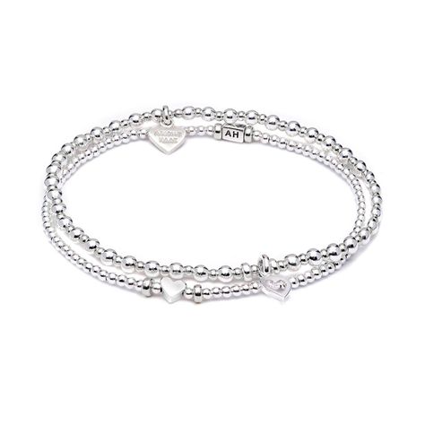 Annie Haak Silver Love Stack Bracelets 17cm Love Bracelet Stack, Silver Bracelet Stack, Valentines Collection, Silver Jewlery, Stack Bracelets, Golden Trio, Sterling Silver Charm Bracelet, Love Bracelet, Jewelry Essentials