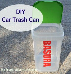 trash can upcycled from a cascade container Cascade Container Repurpose, Dishwasher Pod Container Ideas, Diy Car Trash Can, Dishwasher Pods, Cereal Containers, Upcycle Plastic, Trash Can For Car, Car Trash, Car Cleaning Hacks