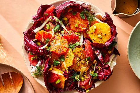 Citrus Salad Recipes, Citrus Salad Dressing, Arugula Recipes, Arugula Salad Recipes, Radicchio Salad, Citrus Dressing, Citrus Salad, Winter Salad, Holiday Meal