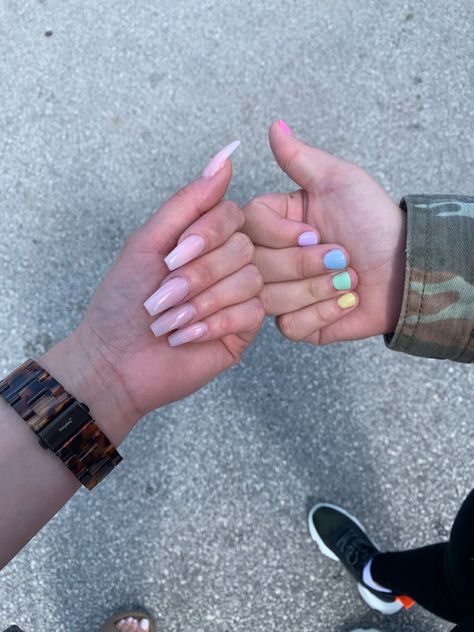 Mommy Daughter Matching Nails, Mom And Daughter Matching Nails, Mommy Daughter Nails, Mother Daughter Nails, 36 Birthday, Matching Nails, 36th Birthday, Mom And Daughter Matching, Mommy Time