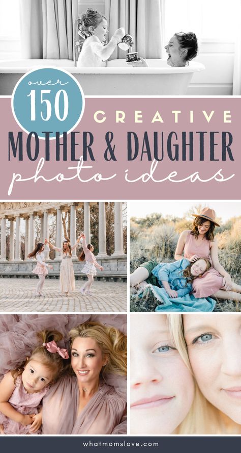 Capture lasting memories with these creative mother daughter photoshoot ideas. The best tips for locations, themes, poses, outfits and more! Outdoor Mother Daughter Photo Shoot, Fun Mother Daughter Photo Shoot, Mommy Daughter Photoshoot Ideas, Mother Daughter Picture Ideas, Mom And 2 Daughters Photo Ideas, Mommy And Me Photo Shoot Mother Daughters, Mom And Daughter Photoshoot Ideas, Mom And Children Photography, Mother Daughter Photoshoot Ideas