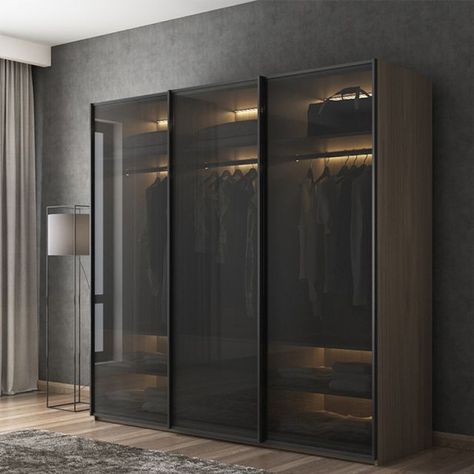 Glass Wardrobe Design, Wardrobe Design Bedroom Sliding, Wardrobe Shutter Design, Wardrobe Internal Design, Organization Wardrobe, Sliding Wardrobe Design, Cupboard Organization, Wardrobe Design Ideas, Wardrobe Laminate Design