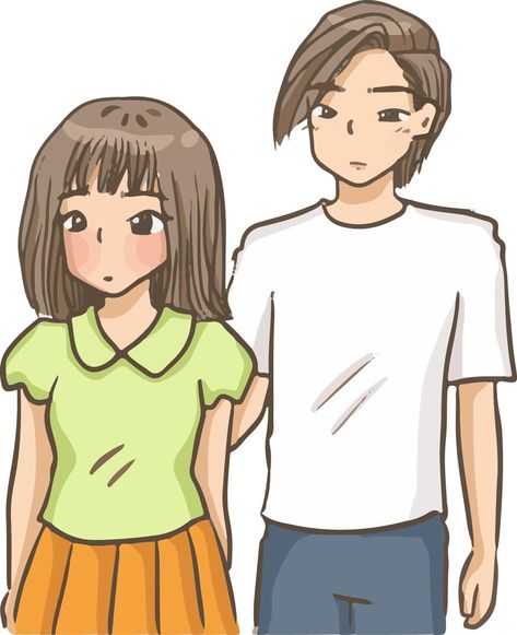 cartoon girl cartoon boy, student, friend, drawing, illustration clipart cute Boy And Girl Talking Drawing, Boy And Girl Drawing, Walking Cartoon, Comedy Cartoon, Boy Walking, Boy Drawing, Cartoon Boy, Drawings Of Friends, Student Drawing