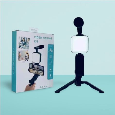 Vedio making kit/blogging tripod Ay-49 Free Victor, Blogging Camera, Vlogging Kit, Start Youtube Channel, Beauty Room Decor, Cute Diy Room Decor, Instagram Creative Ideas, Clip Lights, Wall Paint Designs