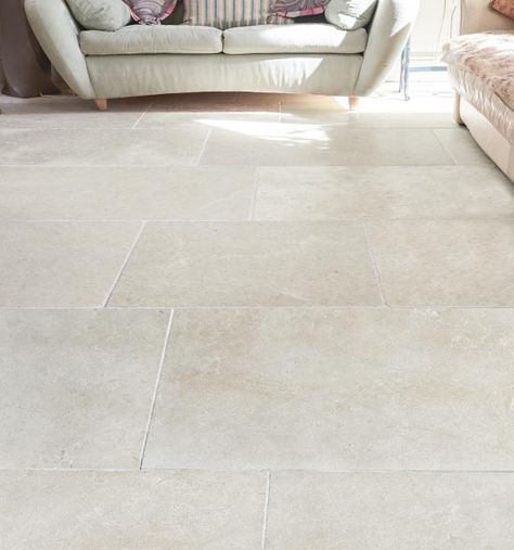 Cream Tile Floor, Limestone Bathroom Floor, Stone Floor Bathroom, Hall Tiles, Cream Tile, Stone Tile Flooring, Flagstone Flooring, Limestone Flooring, Stone Bathroom