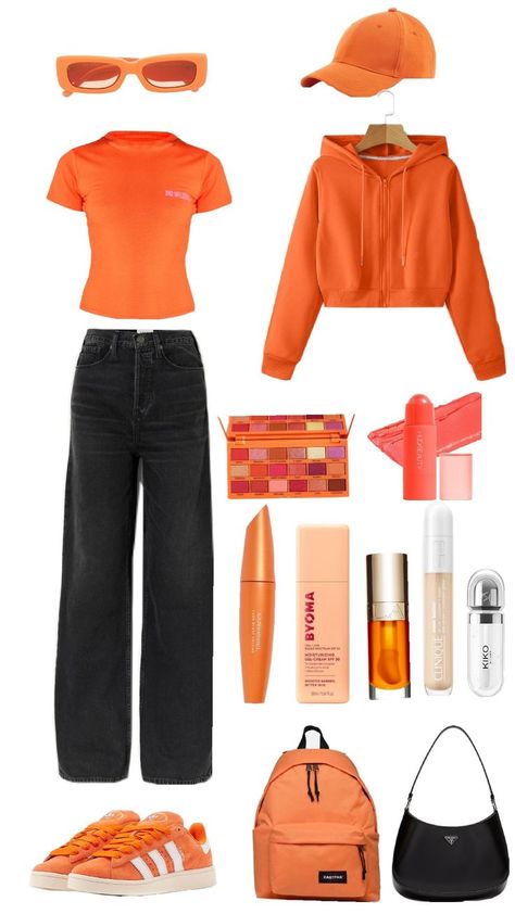 ✨OUTFIT✨ Orange Outfit Ideas, Orange Outfits, Orange Fits, Orange Outfit, Aesthetic Outfit Ideas, Orange Aesthetic, Aesthetic Outfit, Aesthetic Clothes, Girl Outfits