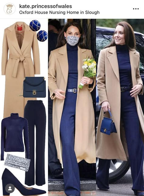 Camel Long Coat Outfit, Atume Outfits, Oxford House, Kate Middleton Style Outfits, Düşes Kate, Looks Kate Middleton, Princess Katherine, Kate Middleton Outfits, Princess Catherine