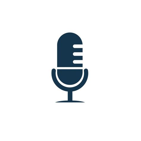 microphone icon. podcast microphone sign. flat vector on a white background. Microphone Logo Design, Logo Microphone, Microphone Podcast, Podcast Icon, Microphone Logo, Microphone Vector, Old Microphone, Podcast Microphone, Microphone Icon