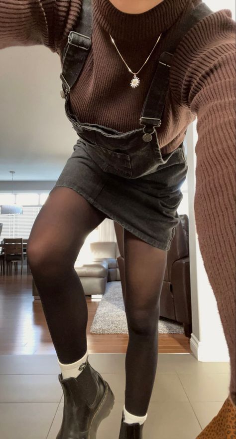 #ootd #fashion #aesthetic #outfits #instagram #inspiration #fashionista #pinterest #thrift #recipe #brown Brown Socks Outfit, Tights And Shorts Outfit, Brown Tights Outfit, Shorts With Tights Outfit, Black Tights Outfit, Fashion Aesthetic Outfits, Brown Tights, Brown Socks, Sock Outfits