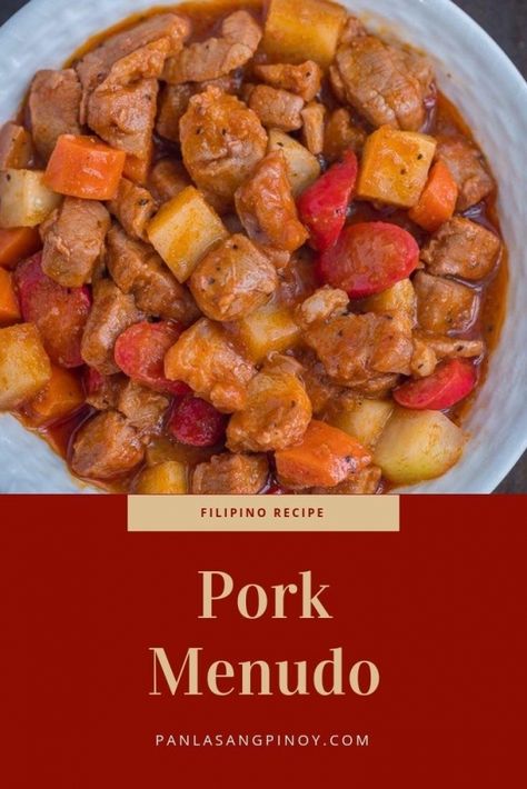 Menudo Recipe Authentic Filipino, Pinoy Recipes Philippines, Filipino Menudo Recipe, Pork Menudo Recipe Filipino, Pinoy Ulam Filipino Recipes, Philippine Food Recipes, Filipino Fiesta Food, Filipino Dishes Recipe, Philippines Food Recipes