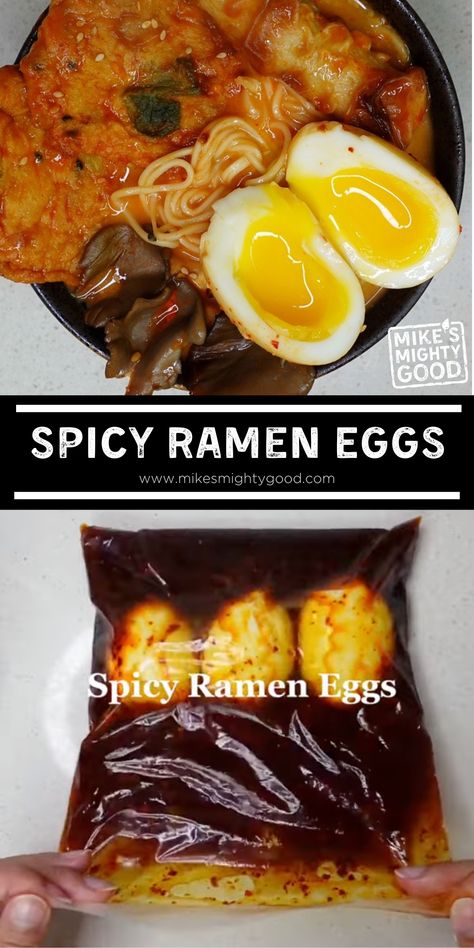 Traditional Ramen Recipe, Jinya Ramen Recipe Copycat, Ramen Egg Recipe, Real Ramen, Ramen Eggs, Lacto Vegetarian, Fried Ramen, Boil Recipes, Beach Recipes