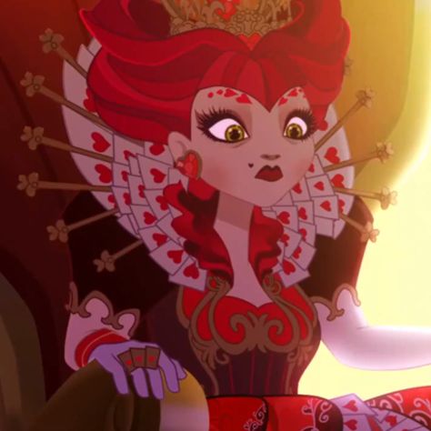 Rise Of Red Queen Of Hearts, Queen Of Hearts Ever After High, Queen Of Hearts Fanart, Hearts Icon, Rose Queen, Alice Madness, Raven Queen, Witch Craft, Fairy Tale Characters