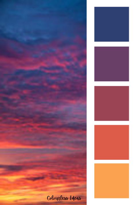 Evening Skies Sunrise tattoo #zicxa-photos #zicxa #images #background #wallpaper #freepik #shutterstock #VN Sunset Theme Color Palettes, Sunset Colour Bedroom, Sunset Paint Colors Colour Palettes, Dessert Sunset Color Palette, Evening Sky Color Palette, Sunrise Paint Colors, Evening Colour Palette, Sunset Colours Palette, Sunset Theme Living Room