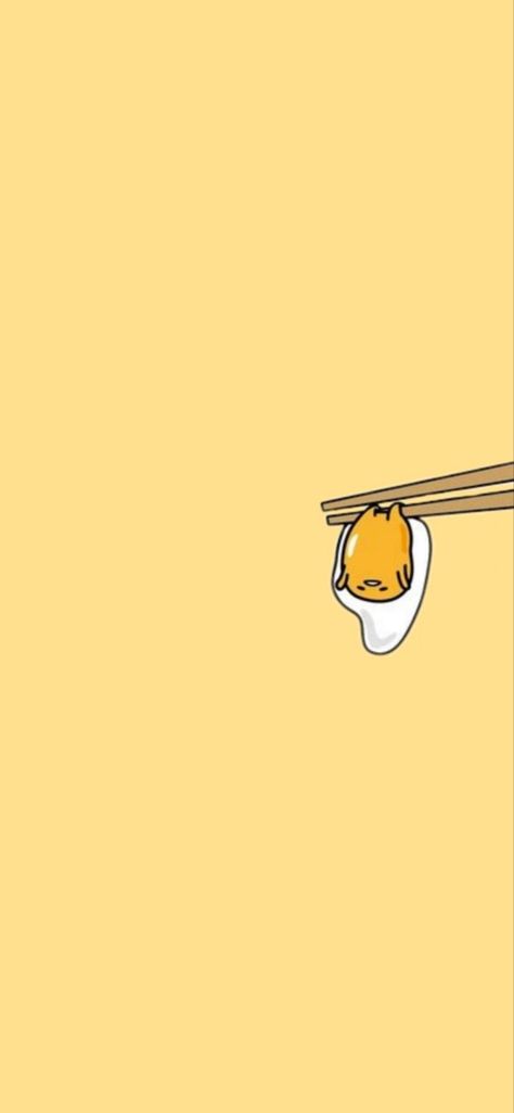 Gudetama Cute Wallpaper, Iphone Wallpaper Kawaii Yellow, Gutedama Cute, Sanrio Gudetama Wallpaper, Sanrio Wallpaper Gudetama, Aesthetic Gudetama Wallpaper, Yellow Cute Wallpaper Cartoon, Gutedama Wallpaper, Lazy Wallpaper Aesthetic