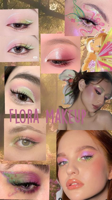 Flora's make-up ( Winx ) #flora #winx #winxclub #makeup Classic Vampire, Club Makeup, Winx Flora, Graphic Liner, E Girl, Make Up Looks, Winx Club, Insta Story, Makeup Looks