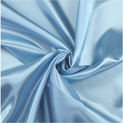 Amazon.com: mds Pack of 1 Yard Charmeuse Bridal Solid Satin Fabric for Wedding Dress Fashion Crafts Costumes Decorations Silky Satin 44” Baby Blue Curtain Backdrop Wedding, Wedding Dress Fashion, Hall Colour, Pretty Crafts, Fascinator Hairstyles, Fashion Crafts, For Wedding Dress, Bridal Fabric, Polyester Satin