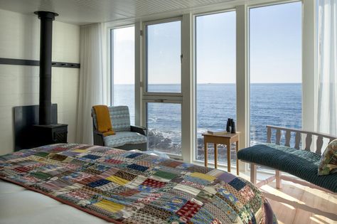 Suites & Rates | Fogo Island Inn Room Inspiration Bedroom Cozy, Seaside Interiors, Fogo Island Inn, Fogo Island, Cute Bedroom, Traditional Boats, Bedroom Cozy, Dream Place, Small Places