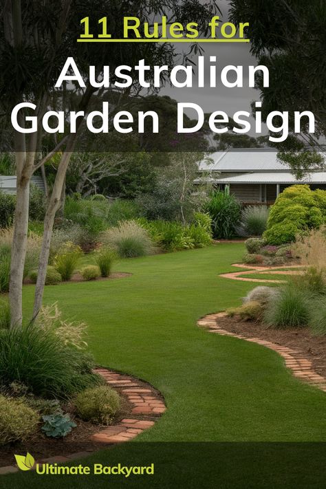 Dive into the essentials of Australian garden design with this comprehensive article. Learn about the importance of native plants, water-efficient landscaping, and the use of natural elements to create a sustainable garden. This guide offers practical advice on how to design a garden that complements the local environment and requires minimal maintenance. Perfect for anyone interested in creating a beautiful and eco-friendly outdoor space. Australian Native Garden Design Plans, Garden Ideas Australia, Design A Garden, Native Plant Landscape, Creating A Garden, Australian Garden Design, Plant Landscape, Ultimate Backyard, Australian Native Garden