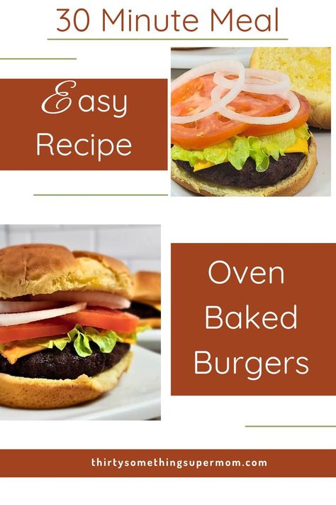 How to Cook Burgers in the Oven Burgers In Oven, Oven Baked Burgers, Burgers In The Oven, Oven Burgers, Baked Hamburgers, Baked Burgers, Specific Carbohydrate Diet Recipes, Easy Biscuit Recipe, Juicy Burgers