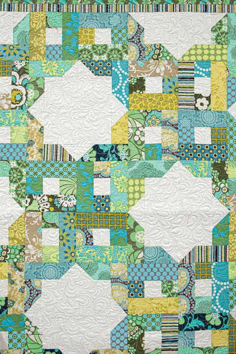 Free quilt pattern: Over and Under - APQS Two Step Quilt Pattern, Thangles Quilt Free Pattern, Stepping Stones Quilt Pattern Free, Modern Triangle Quilt Pattern, Over And Under Quilt Pattern, Quilt In A Day Patterns, Stash Buster Quilts Free Pattern, Walk About Quilt Pattern Free, Accuquilt Projects Free Pattern