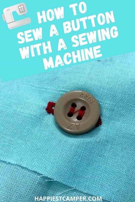 Need to sew a button? We show you How To Sew A Button With A Brother Sewing Machine! It's so easy! This tutorial is a great guide for you to sew on a button super quickly. You'll be able to repair any clothing item with missing buttons. Easy Sewing tutorial. Sewing a button. Sewing Machine tutorial. How To Sew A Button With A Brother Sewing Machine Brother Sewing Machine Tutorial, Sewing Machine Tutorial, Sew On A Button, Sew A Button, Modern Sewing Machines, Brother Sewing Machine, Simple Sewing Tutorial, Button Sewing, Tutorial Sewing