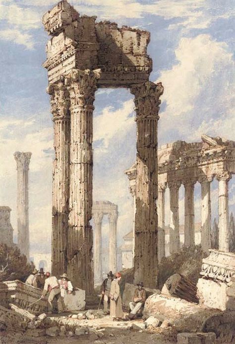 QUEST FOR BEAUTY Temple Of Saturn, Forum Rome, Architecture Antique, Manchester Art, Architecture Painting, Roman Art, Fantasy Castle, Ancient City, Greek Art