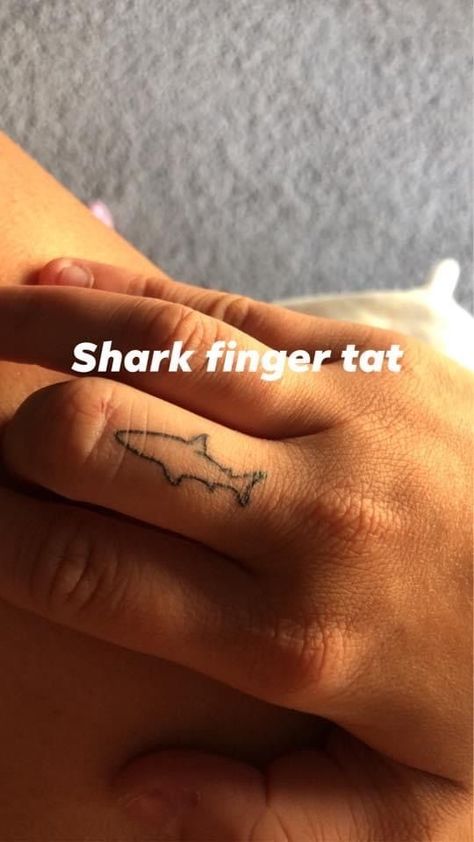 Finger Shark Tattoo, Shark Stick And Poke Tattoo, Shark Finger Tattoo, Dainty Shark Tattoo, Small Shark Tattoo Simple, Snorkel Tattoo, Little Shark Tattoo, Surfs Up Tattoo, Tiny Shark Tattoo