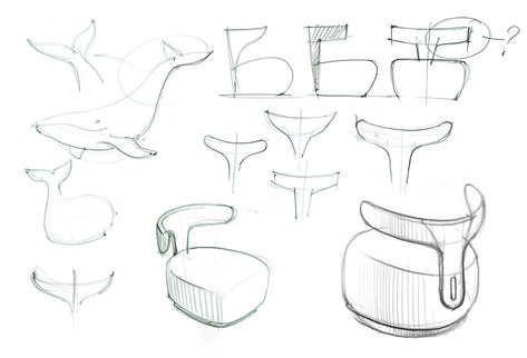 Nature Inspired Product Design Sketch, Yacht Inspired Interior Design, Chair Sketch Design, Form Exploration, Furniture Details Drawing, Form Studies, Drawing Portfolio, Details Drawing, Cubicle Design