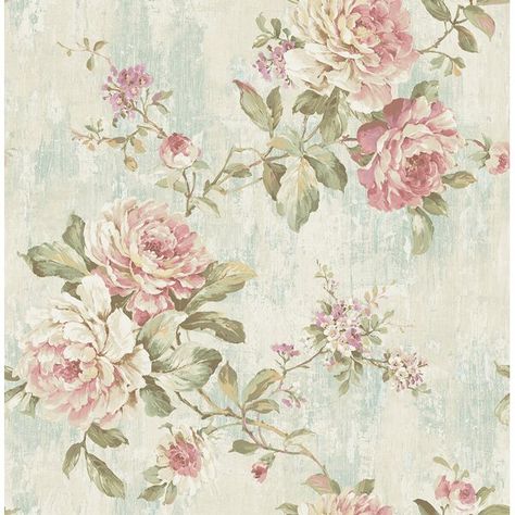 Inspired by the grand homes of Europe, this exquisite Blooming Rose 32.81' L x 20.5" W Wallpaper Roll is rich in texture and tradition. Blending the past and present with updated styling on classic designs of florals, scrolls, and the fleur de lis. Perfect for both classic and transitional interiors. Roll Paper, Embossed Wallpaper, W Wallpaper, Brick Wallpaper, Blooming Rose, Calming Colors, Floral Vine, Rose Wallpaper, Laurel Foundry Modern Farmhouse