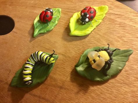 Polymer Clay Caterpillar, Clay Insects, Clay Bugs, Plant Buddies, Desk Buddies, Random Shapes, Mouse Earrings, Clay Magnets, Handmade Clay Jewelry