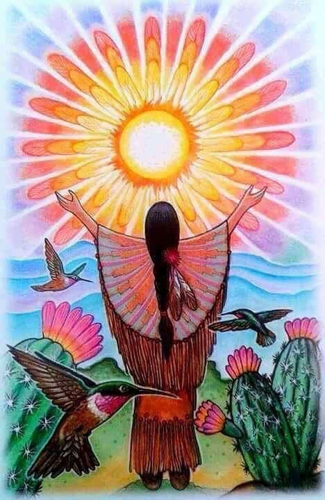 Mexican Art Painting, Native American Paintings, Vision Quest, 3d Quilling, American Painting, Celestial Art, Freedom Is, Sun Art, Southwest Art