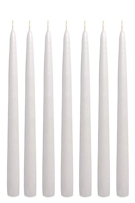 White Taper Candles, Hand Dipped Candles, Specialty Candles, Long Candles, Tall Candle, Candle Store, Dinner Decoration, Candle Dinner, Taper Candle Holders