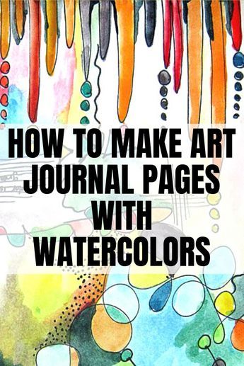 What Is Art Journaling, Easy Art Journal Pages Ideas, How To Make An Art Journal, Art Journal Tutorial Step By Step, Daily Watercolor Challenge, Watercolour Doodles Art Journaling, Watercolor Journal Pages, Journaling Art Ideas, Watercolor Art Therapy