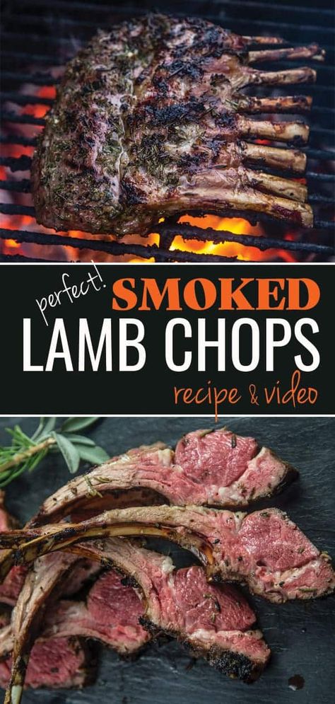 Lamb Smoker Recipes, Lamb Lolipop Recipes, Smoked Lamb Chop Recipes, Smoked Lamb Ribs, Smoked Lamb Chops, Lamb Pops, Lamb Chops Grilled, Lamb Lollipops, Lamb Chops Recipe