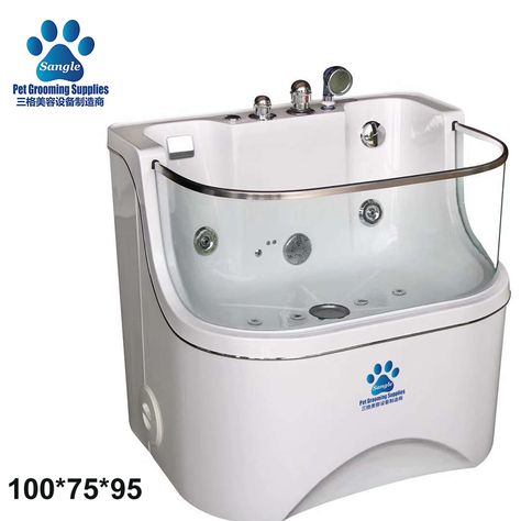 2020 New Type Full Glass Dog Bath Pet Grooming Tub, Grooming Salons, Dog Bath Tub, Chow Puppy, Dog Grooming Tubs, Pet Washing Station, Mobile Pet Grooming, Pet Station, Cat Wash