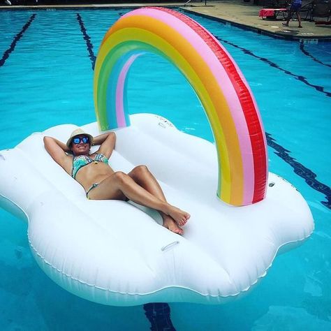 Rainbow pool float Flamingo Inflatable Pool, Cute Pool Floats, Summer Pool Floats, Giant Pool Floats, Giant Pool, Unicorn Pool Float, Flamingo Pool Float, Cool Pool Floats, Pool Floats For Adults