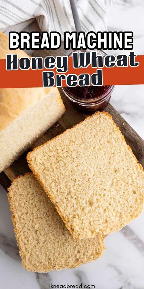 This Honey Wheat Bread Machine recipe is a quick and easy way to enjoy a delicious and homemade loaf of bread even if you're on the go!Utilizing your trusty bread machine, you can create a flavorful and wholesome bread packed with the subtle sweetness of honey and the goodness of whole wheat. It's perfect for busy mornings, quick lunches, or anytime you need a satisfying slice of homemade bread. Homemade Wheat Bread Recipes Breadmaker, Homemade Bread In Bread Maker, Whole Wheat Bread Recipe Machine, Honey Bread Machine Recipes, Honey Oat Bread Machine Recipe, Bread Machine Wheat Bread, Bread Machine Recipes 2lb Loaf, Whole Wheat Bread Machine Recipes Easy, Bread Machine Recipes 1.5 Lb Loaf