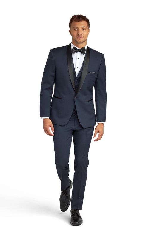 Navy Lorenzo Tuxedo, Navy Blue Tux, Navy Blue Groomsmen, Black Tie Optional Wedding, Navy Tuxedo, Shawl Lapel Tuxedo, Blue Groomsmen, Blue Tux, Groomsmen Tuxedos, Navy Tuxedos