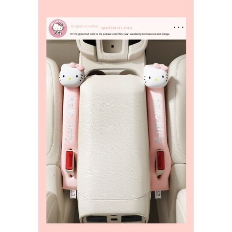 Kawaii Car Seat Covers, Passager Princess Car, Kawaii Car Accessories, Sanrio Car Accessories, Hello Kitty Car Interior, Hello Kitty Shopping, Sanrio Car, Hello Kitty Car Accessories, Kawaii Car