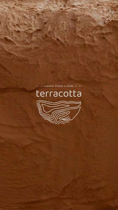 Earth Branding Design, Logo For Ceramics, Ceramic Studio Logo Design, Terracotta Logo Design, Logo Ceramic Design, Ceramic Studio Branding, Pottery Logo Design Ideas, Terracotta Logo, Ceramic Logo Design