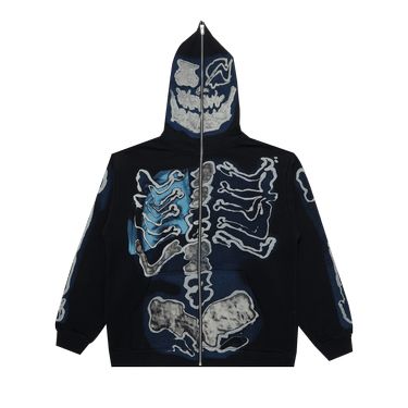 Cactus Jack by Travis Scott For Fragment Skeleton Graffiti Full Zip Hoodie 'Black' - CJFR HZ07 BLAC Cactus Jack Hoodie, Cactus Jack Logo, Travis Scott Hoodie, Skeleton Hoodie, Cactus Jack, Fits Clothes, Fashion Fits, Travis Scott, Swag Outfits