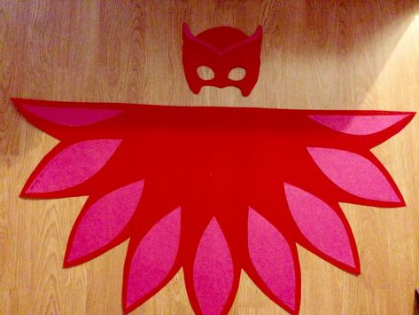 Owlette Costume Diy, Owlet Costume, Diy Pj Masks Costume, Owlette Costume, Pj Masks Birthday Party, Kids Dress Up, Family Halloween Costumes, Halloween 2017, Mask Party