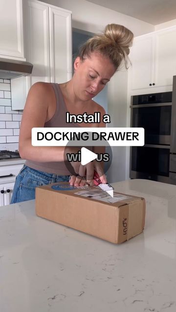 Docking Drawer™ on Instagram: "Power up your kitchen game! 🔌 

Discover how @christinelizabethhome added serious value to her home with Docking Drawer's innovative charging station. 

Outlet features 2 AC, 4 USB-A, and 2 fast-charging USB-C (pd) ports to connect up to 8 devices.

#SmartHome #DIY #kitchen #kitchenremodel #remodeledkitchen #kitchenorganization #organizedkitchen #kitchenhacks" Cool Charging Stations, Hidden Kitchen Command Center, In Drawer Charging Station, Docking Drawer Kitchen, Hidden Plug Sockets Kitchen, Drop Station Kitchen, Hidden Charging Station Ideas Kitchen, Charging Station Kitchen Island, Dyson Charging Station Ideas