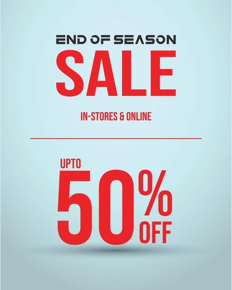 50 percent Sale. End of season sale with up to 50 percent discount in all stores and online in red color with cyan background. Juicy Cotoure, Cyan Background, Cyan Color, Vector Character Design, Ingredients List, Background Background, Sale Banner, Italian Cars, End Of Season Sale