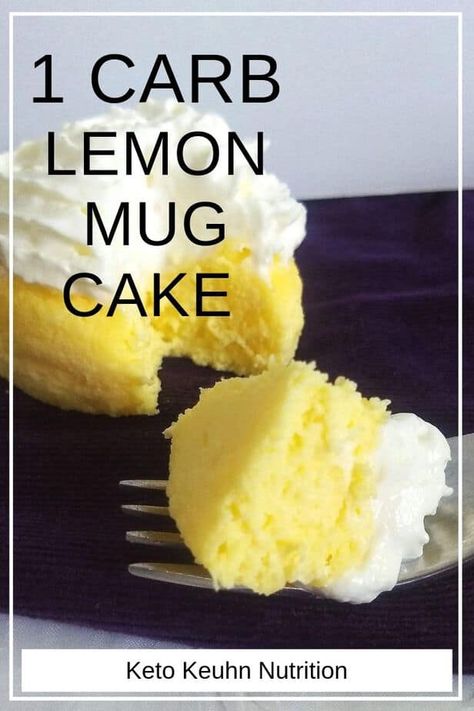 Keto Cake In A Mug, Keto Lemon Mug Cake, Keto Lemon Cake, Lemon Mug Cake, Keto Cakes, Low Carb Cake, Postre Keto, Cake Mug, Keto Mug Cake